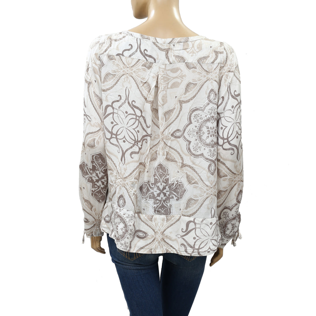 Odd Molly Anthropologie Grassland Printed Tunic Top