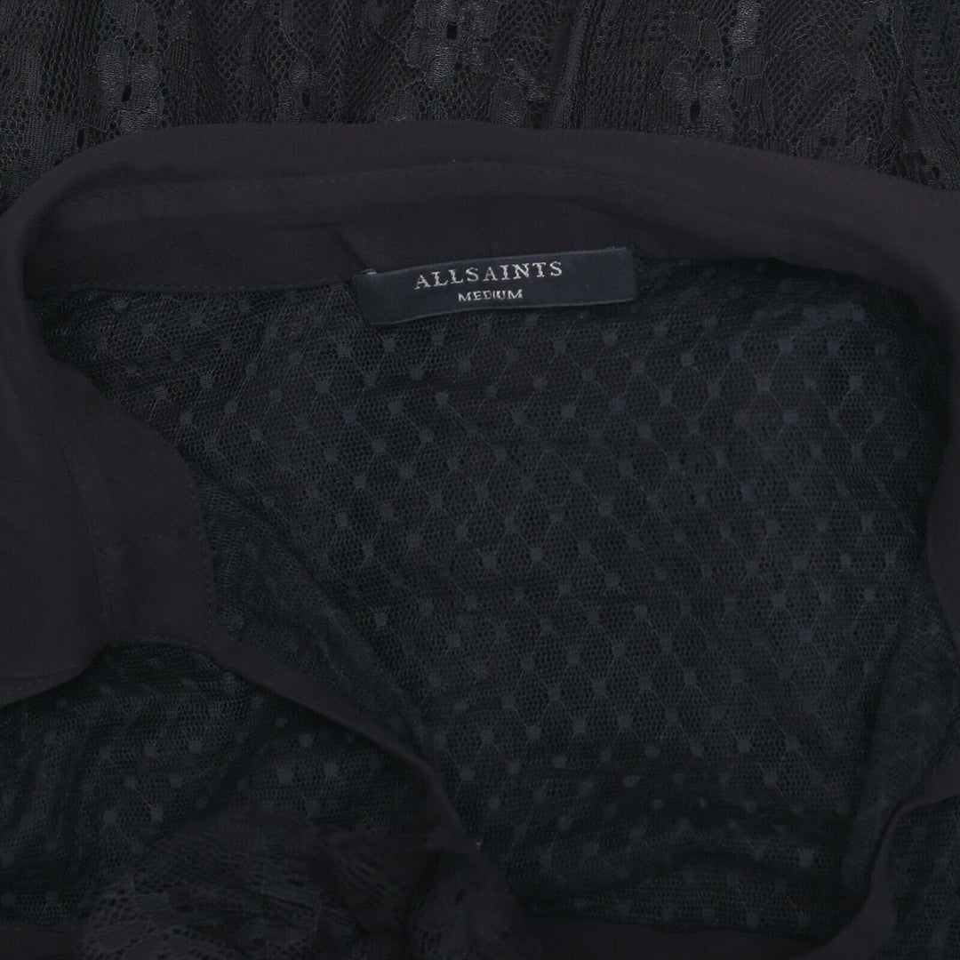 AllSaints Floral Lace Tiered Tunic Top