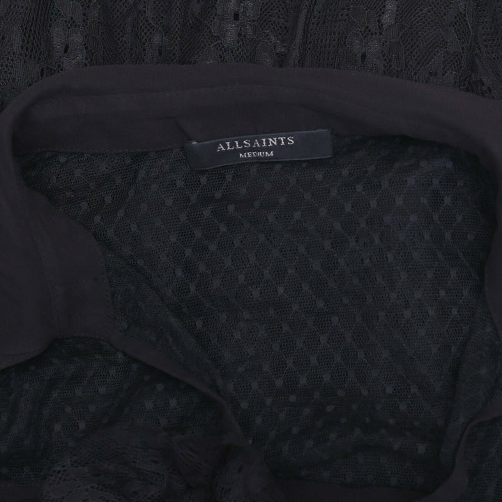 AllSaints Floral Lace Tiered Tunic Top