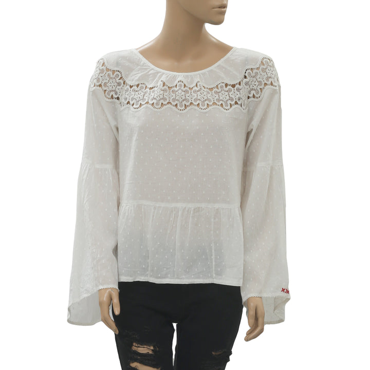 Odd Molly Anthropologie Lacey Moves Blouse Top