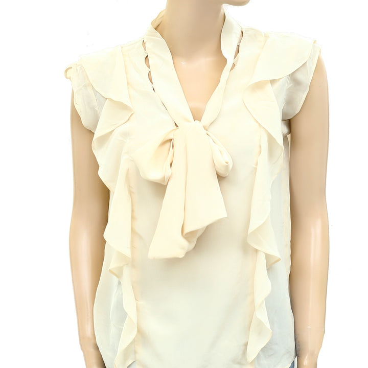 Isabel Etoile Marant Cream Solid Blouse Top