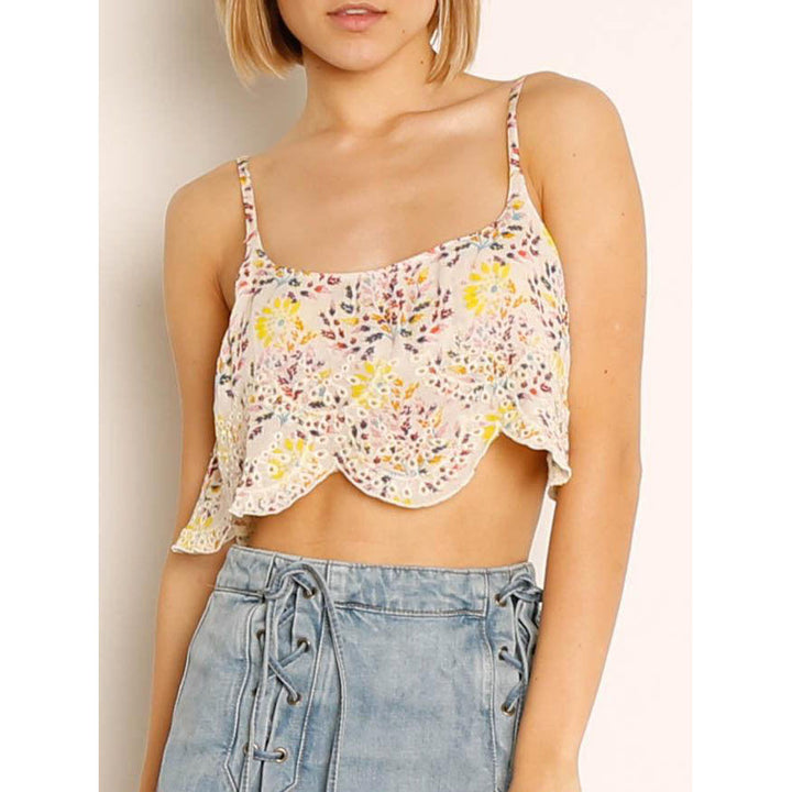 Intimately Free People So Much Fun Cropped Cami Blouse Top