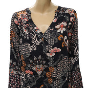 Odd Molly Anthropologie Floral Printed Blouse Top M 2