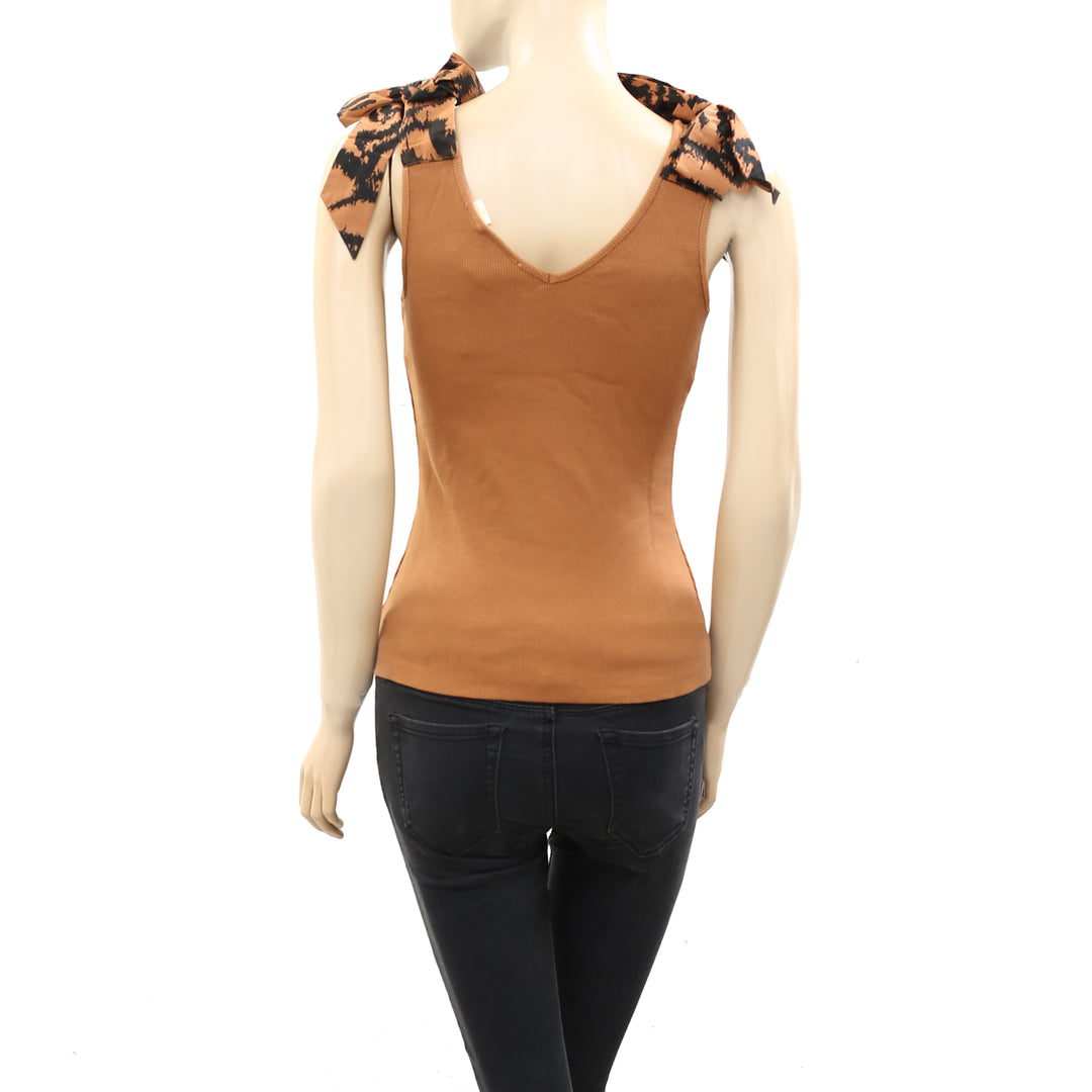 Maeve Anthropologie Bow-Tie Tank Blouse Top