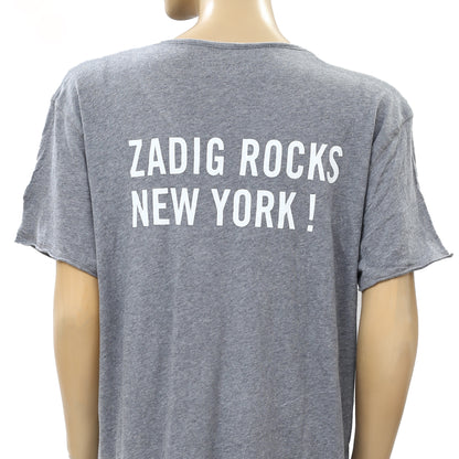 Zadig & Voltaire "Zadig Rocks New York" Printed T-Shirt Top