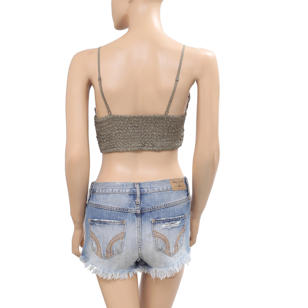 Free People FP One Nicola Brami Smocked Bralette Top S