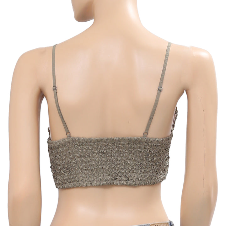 Free People FP One Nicola Brami Smocked Bralette Top S