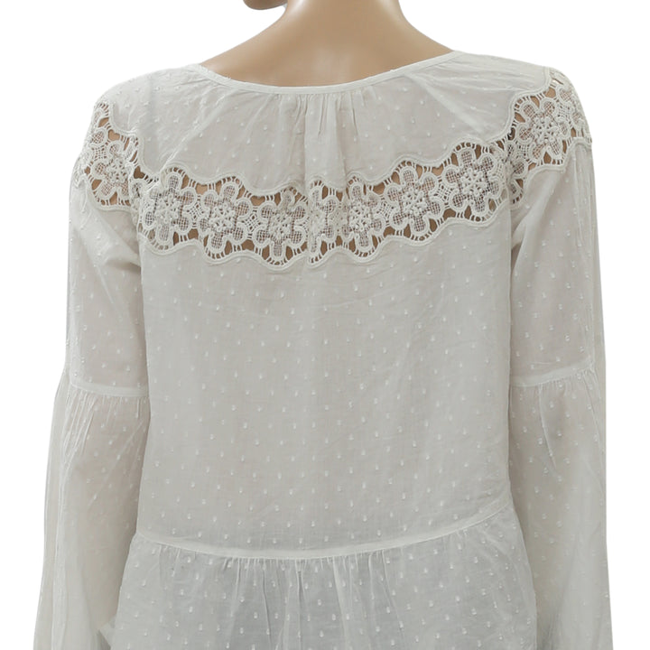 Odd Molly Anthropologie Lacey Moves Blouse Top