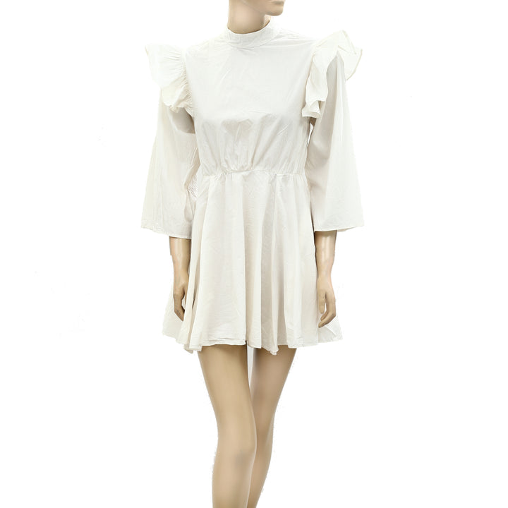 Doen Ruffle Tunic Mini Dress