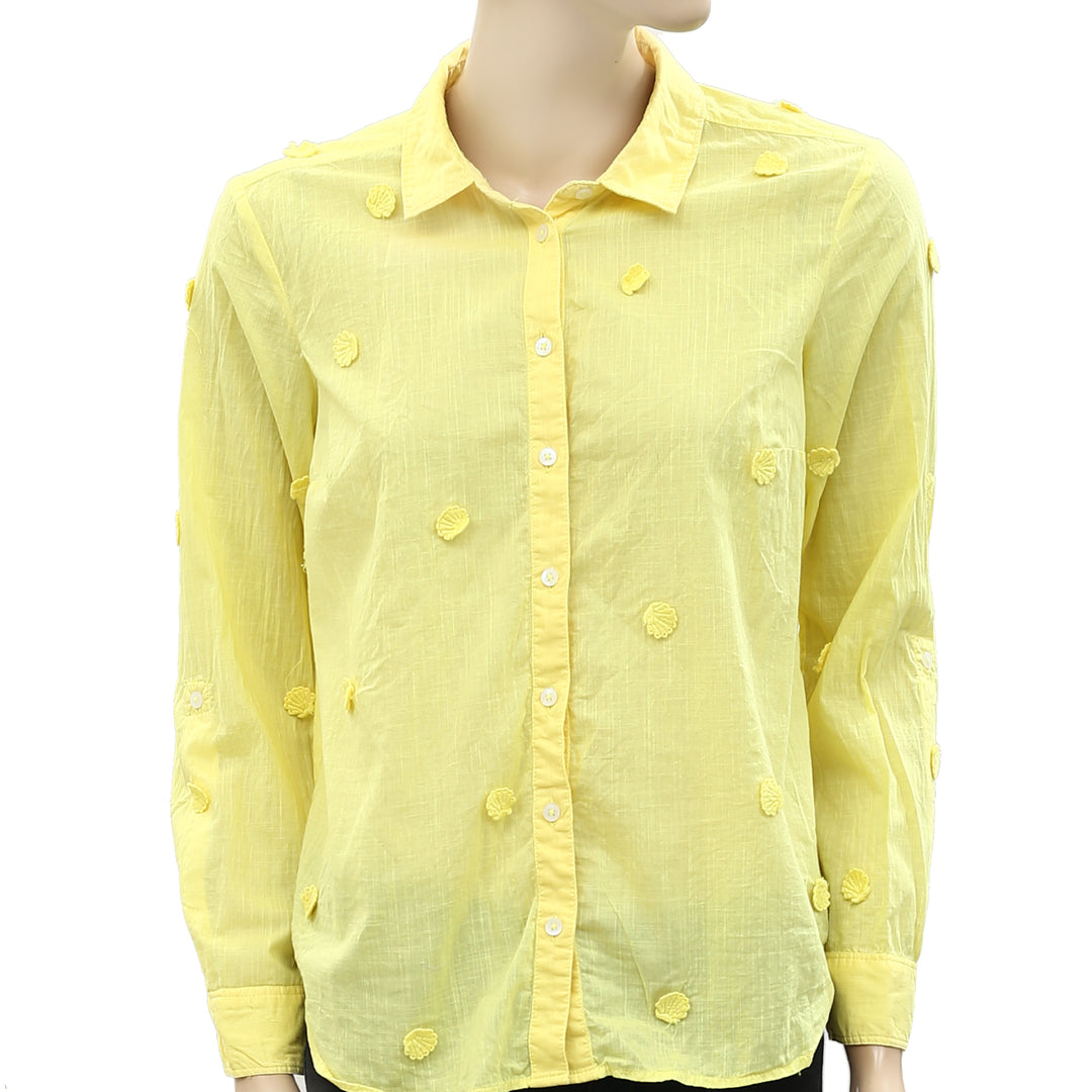 Buy Anthropologie Maeve Clip Buttondown Shirt