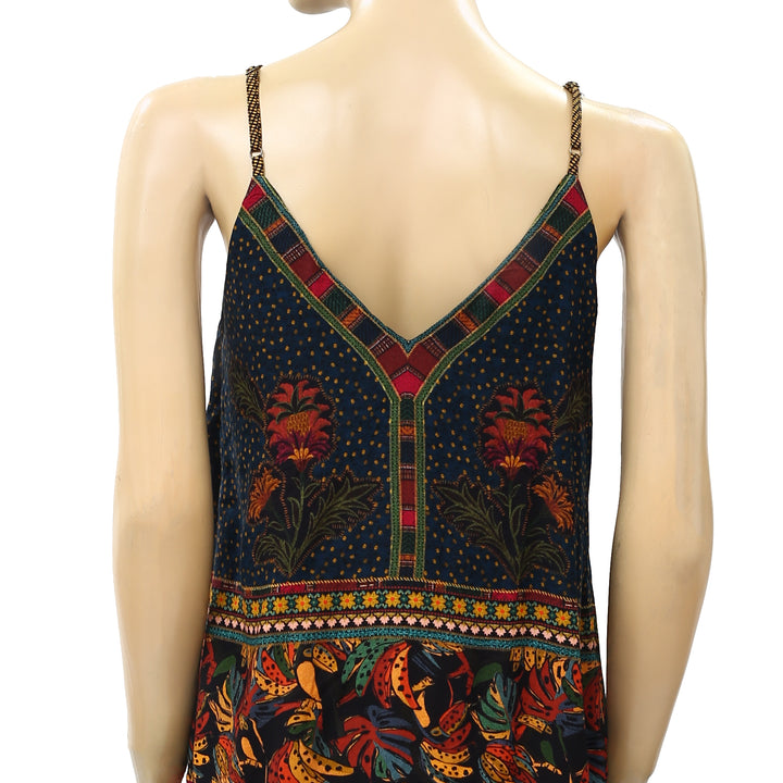 Farm Rio Anthropologie Patch Beauty Mini Dress