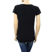 Zadig &amp; Voltaire Tunisien Mc 纯色黑色 T 恤上衣