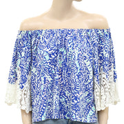 Lilly Pulitzer Zaylee off the Shoulder Blouse Top