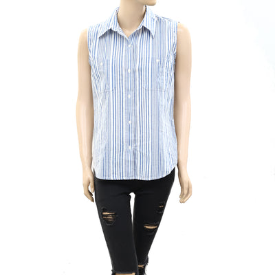 Nili Lotan Striped Tank Blouse Shirt Top