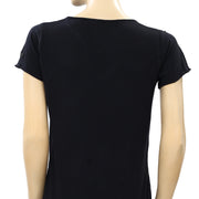 Zadig &amp; Voltaire Tunisien Mc 纯色黑色 T 恤上衣