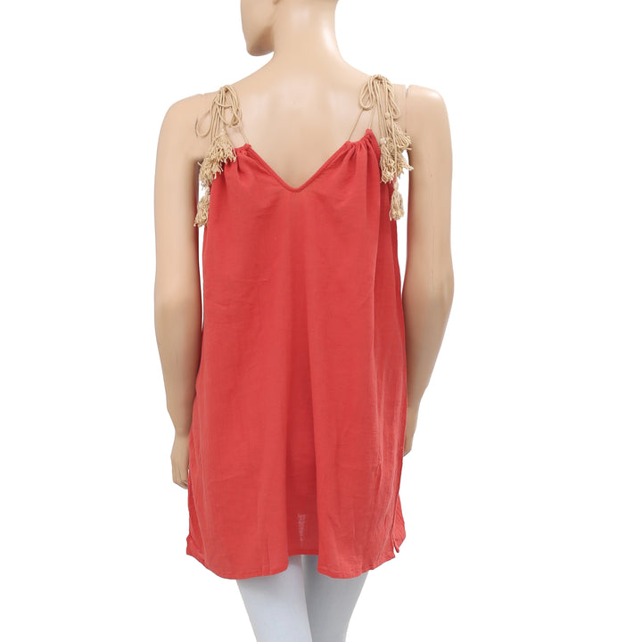 Soeurs Anthropologie Embroidered Tunic Top