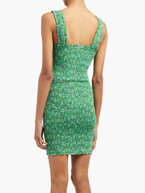 RHODE RESORT Jasmine Floral Print Mini Dress XS White Chocolate Couture RHODE RESORT Jasmine Floral Print Mini Dress XS White Chocolate Couture
