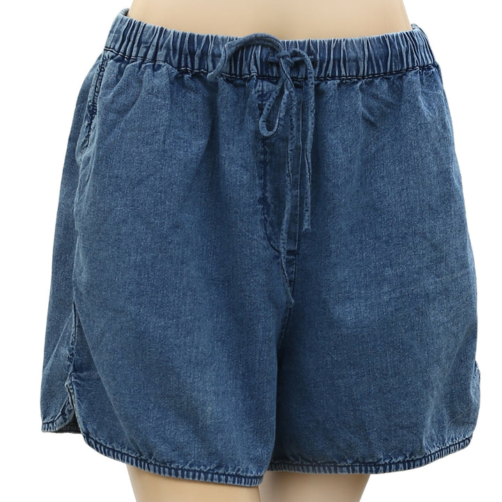 Nili Lotan Tilly Cotton Chambray Shorts