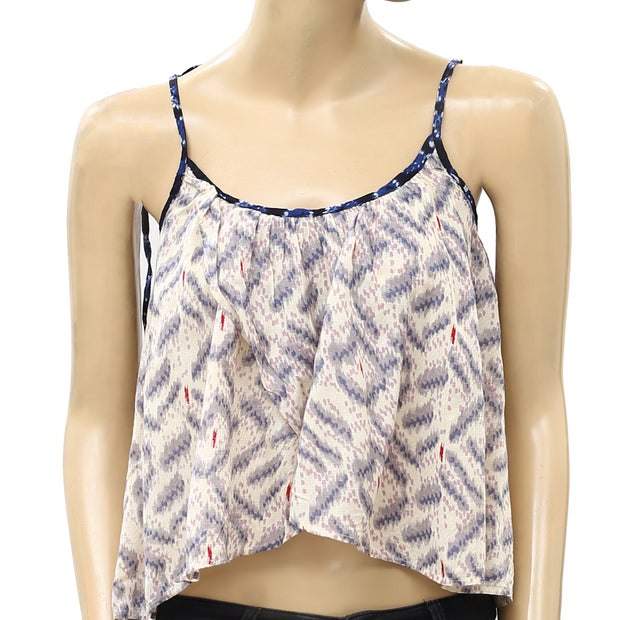 Anthropologie Printed Cami Auden Cropped Tank Top