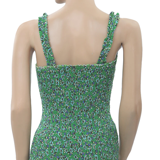 RHODE RESORT Jasmine Floral Print Mini Dress XS