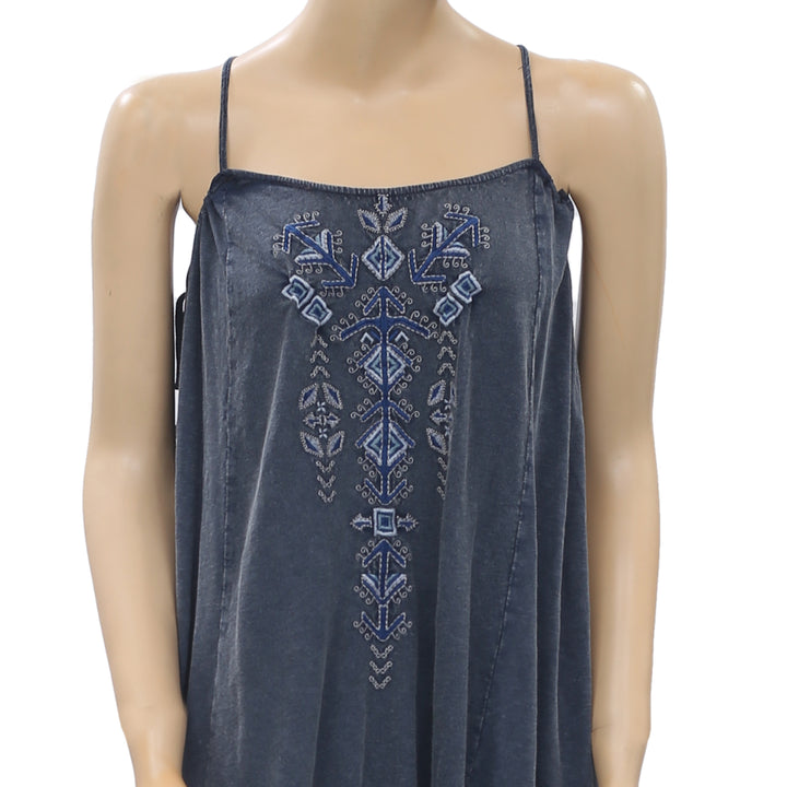 Intimately Free People Embroidered Mini Dress