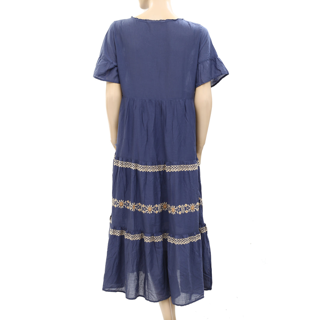 Odd Molly Anthropologie Signe Long Midi Dress