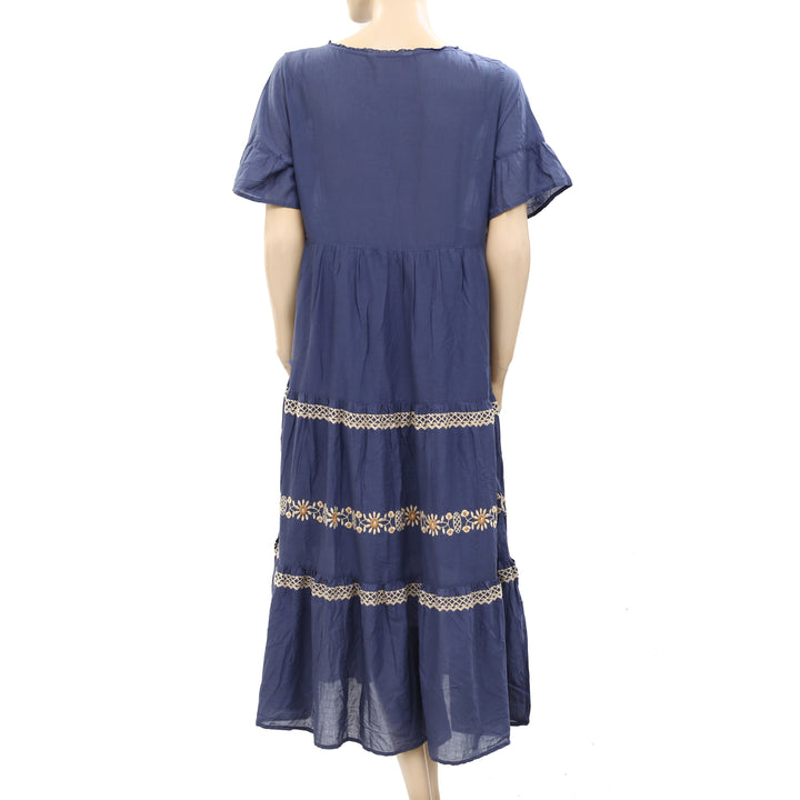 Odd Molly Anthropologie Signe Long Midi Dress