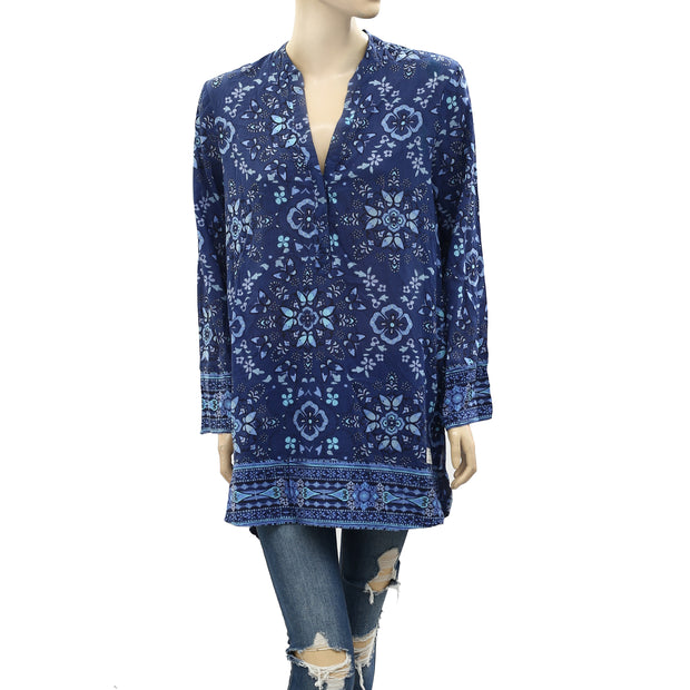 Odd Molly Anthropologie Floral Printed Tunic Top