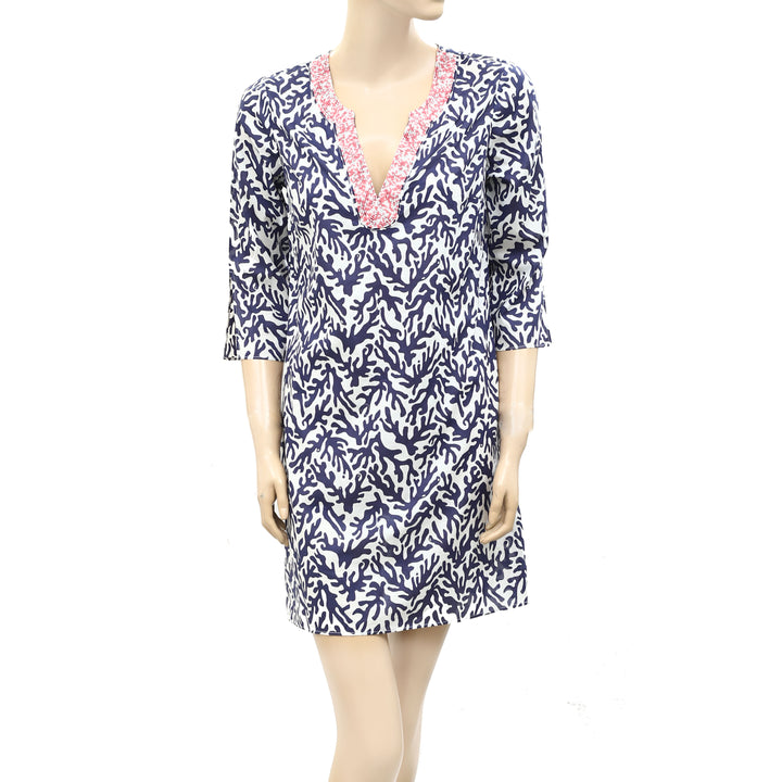 Lilly Pulitzer Coral Beaded Courtney Tunic Dress