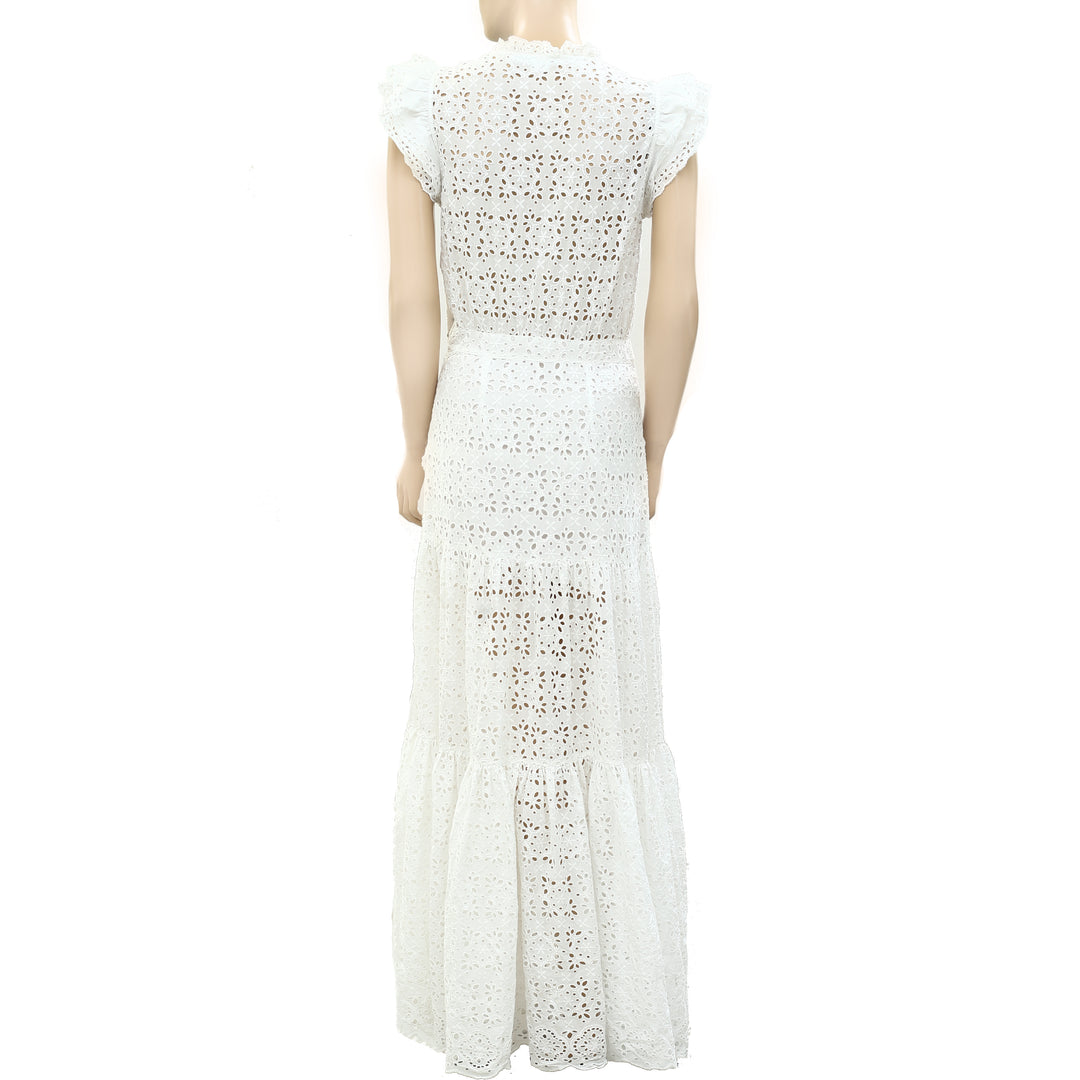 Veronica Beard Satori Eyelet Maxi Dress