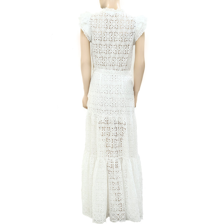 Veronica Beard Satori Eyelet Maxi Dress