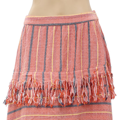 Free People Striped Midi Skirt S