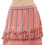 Free People Striped Midi Skirt