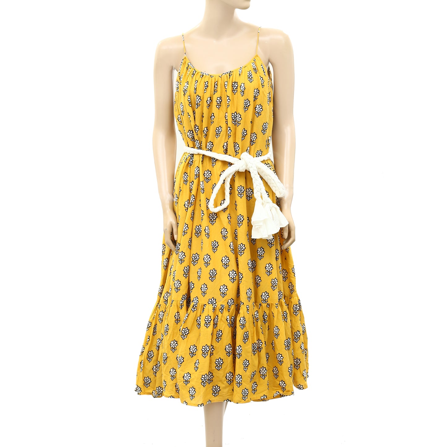 Rhode Resort Lea Floral-Print Cotton Midi Dress