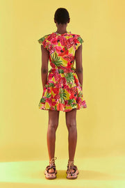 Farm Rio Anthropologie Fruit Dream Ruffle Mini Dress