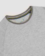 Larsson &amp; Co 灰色混色罗纹纯色男式 T 恤 XL