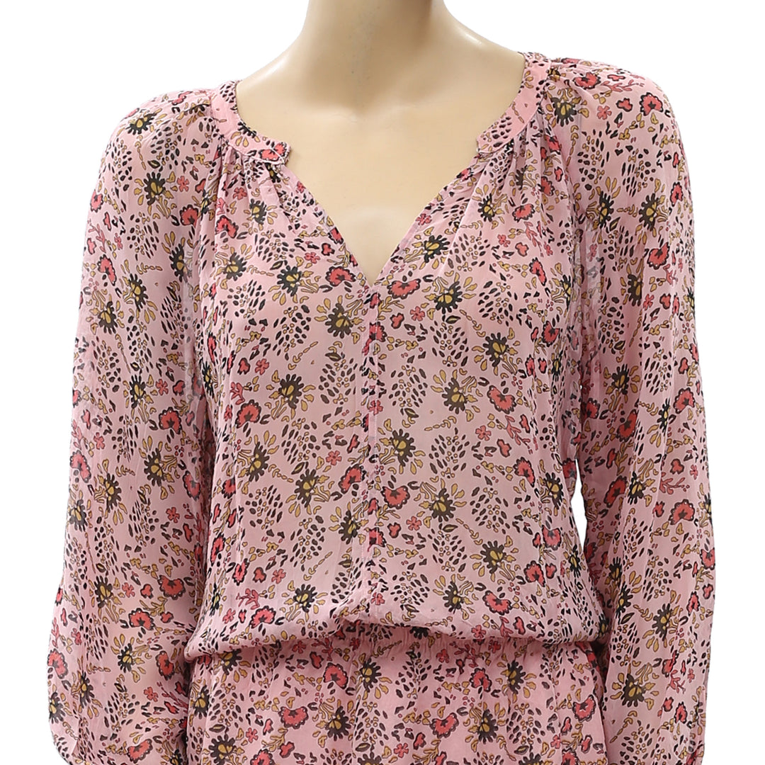 Velvet By Graham Spencer Anthropologie Aubrey Floral Tunic Dress