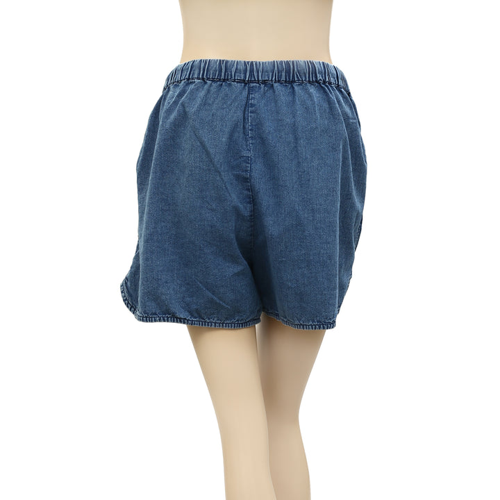 Nili Lotan Tilly Cotton Chambray Shorts