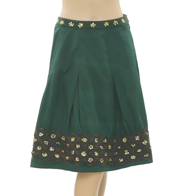 Almatrichi Sequin Embellished Embroidered Skirt