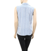 Nili Lotan Striped Tank Blouse Shirt Top