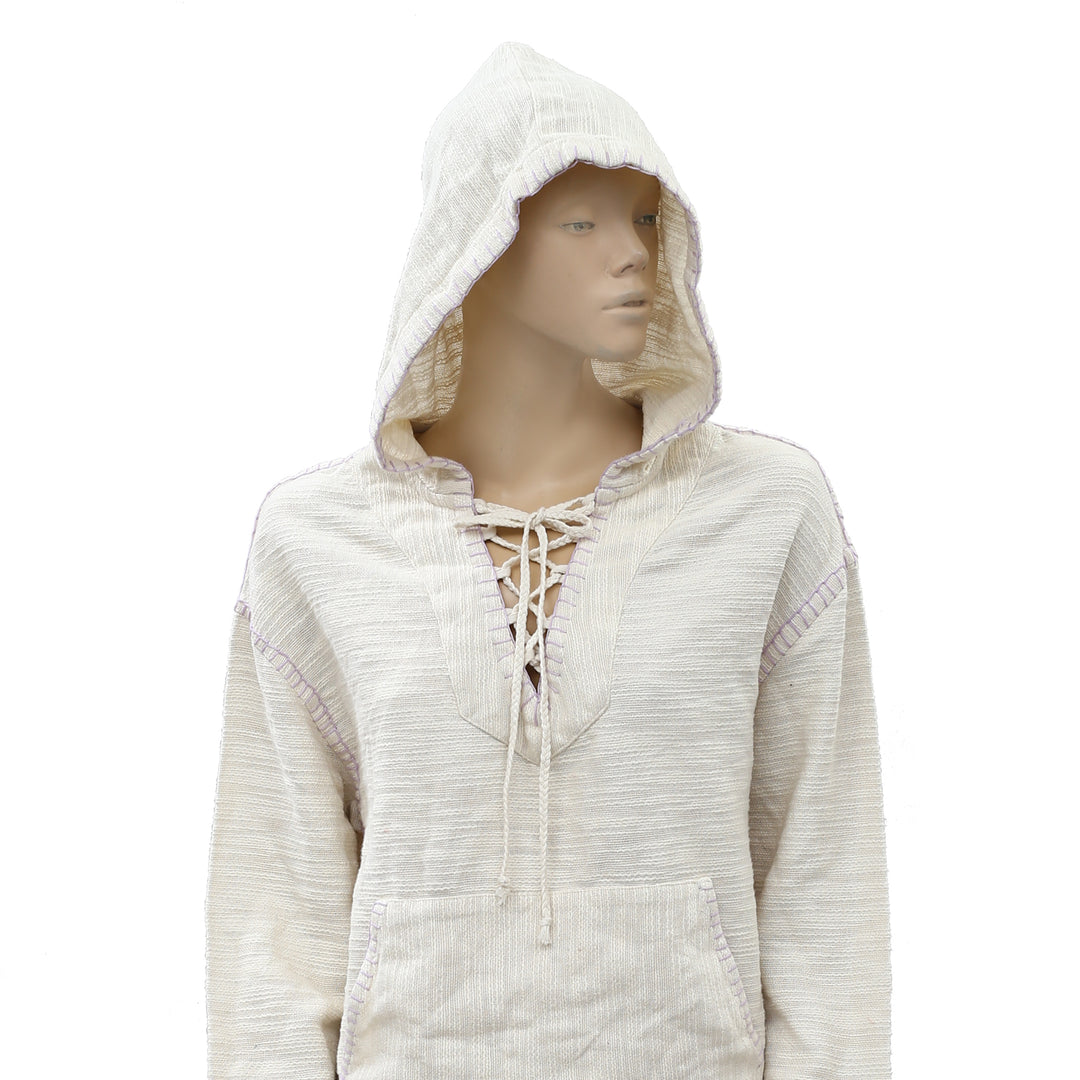 Urban Outfitters Tyler Lace-Up Pullover Hoodie Top