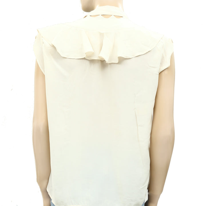 Isabel Etoile Marant Cream Solid Blouse Top