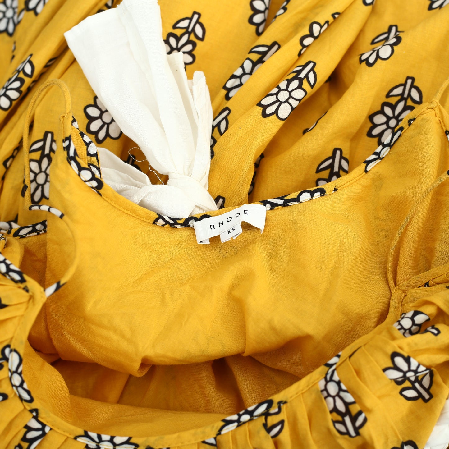 Rhode Resort Lea Floral-Print Cotton Midi Dress
