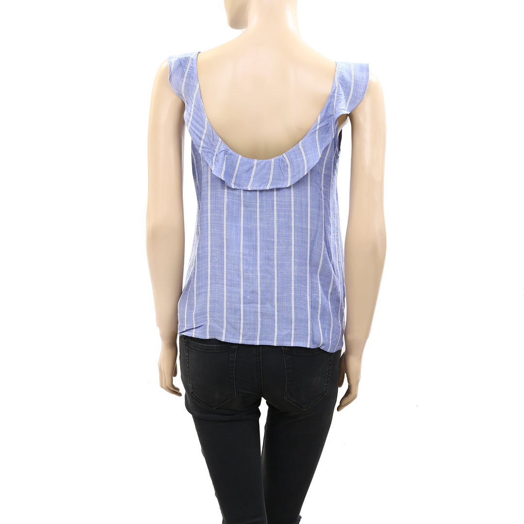 Sezane Manon Striped Blouse Tank Top