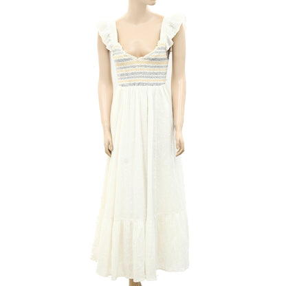 Cecilia Pettersson Anthropologie Smocked Maxi Dress