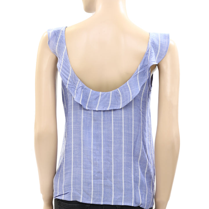 Sezane Manon Striped Blouse Tank Top