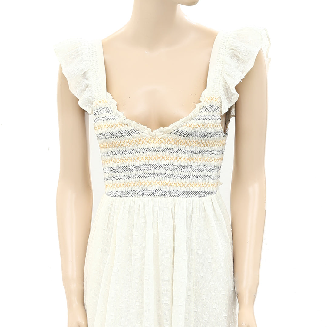 Cecilia Pettersson Anthropologie Smocked Maxi Dress