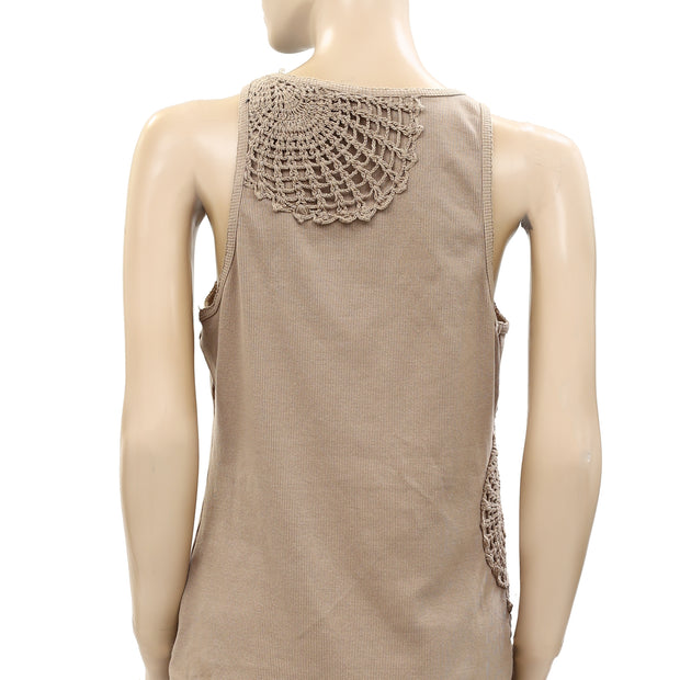 Anthropologie By Crochet Tank Blouse Top