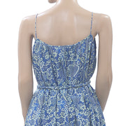 RHODE RESORT Lea Floral-Print Cotton Midi Dress