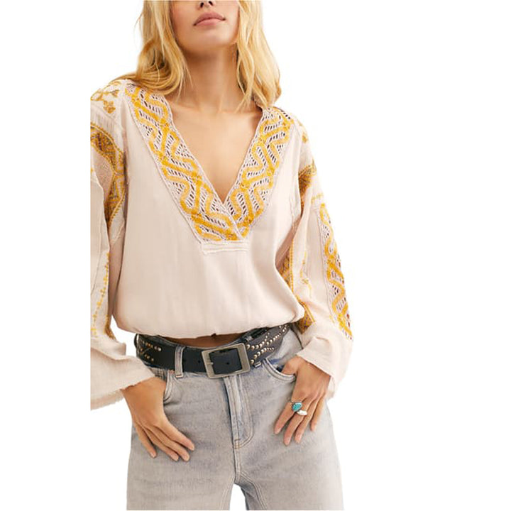 Free People Cross Country Blouse Top